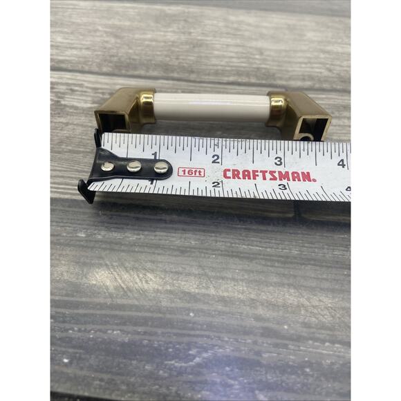 3" Modern Ceramic Pull Champagne Bronze and Ivory 31/5 Lot Of 3 {77} - Picture 5 of 9